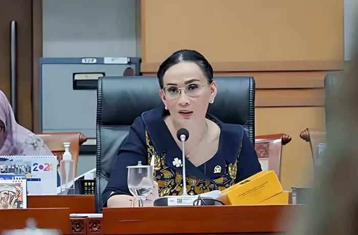  Anggota DPR RI Amelia Anggraini minta TNI AL evaluasi penggunaan senjata api (senpi) usai anggotanya tembak bos rental mobil di Tol Tangerang (Instagram/ ameliaangarini.official)