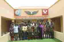 Defence Correspondent and officers of 1 brigade Nigerian Army