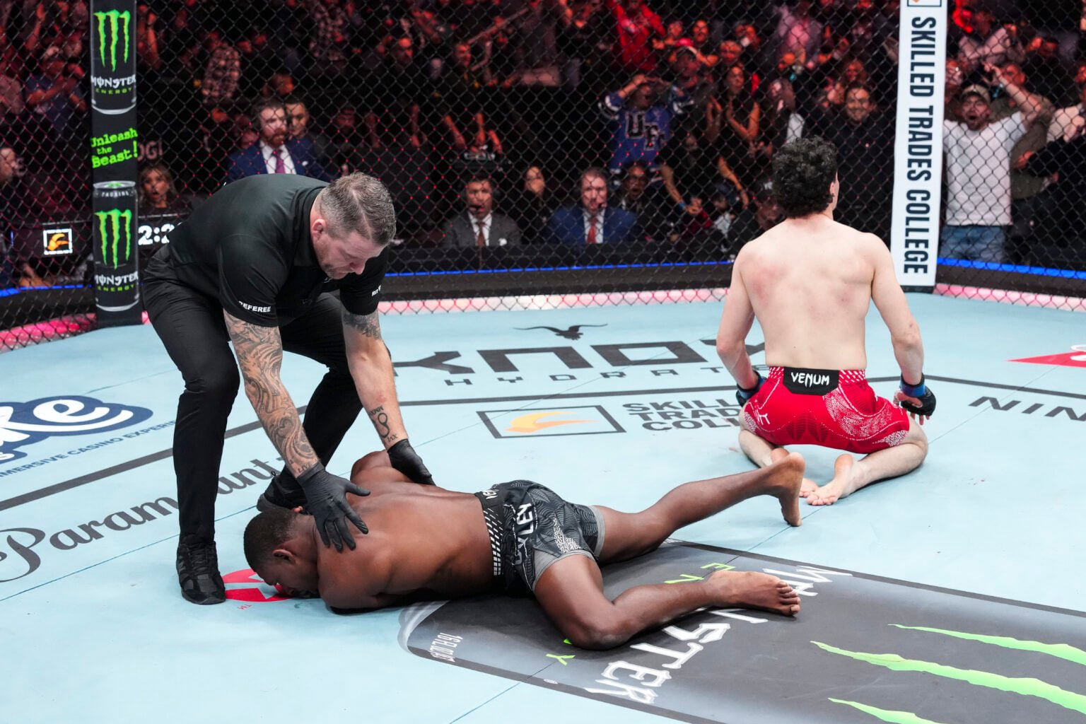 Mike Malott following his KO over Joaquin Buckley at UFC Edmonton