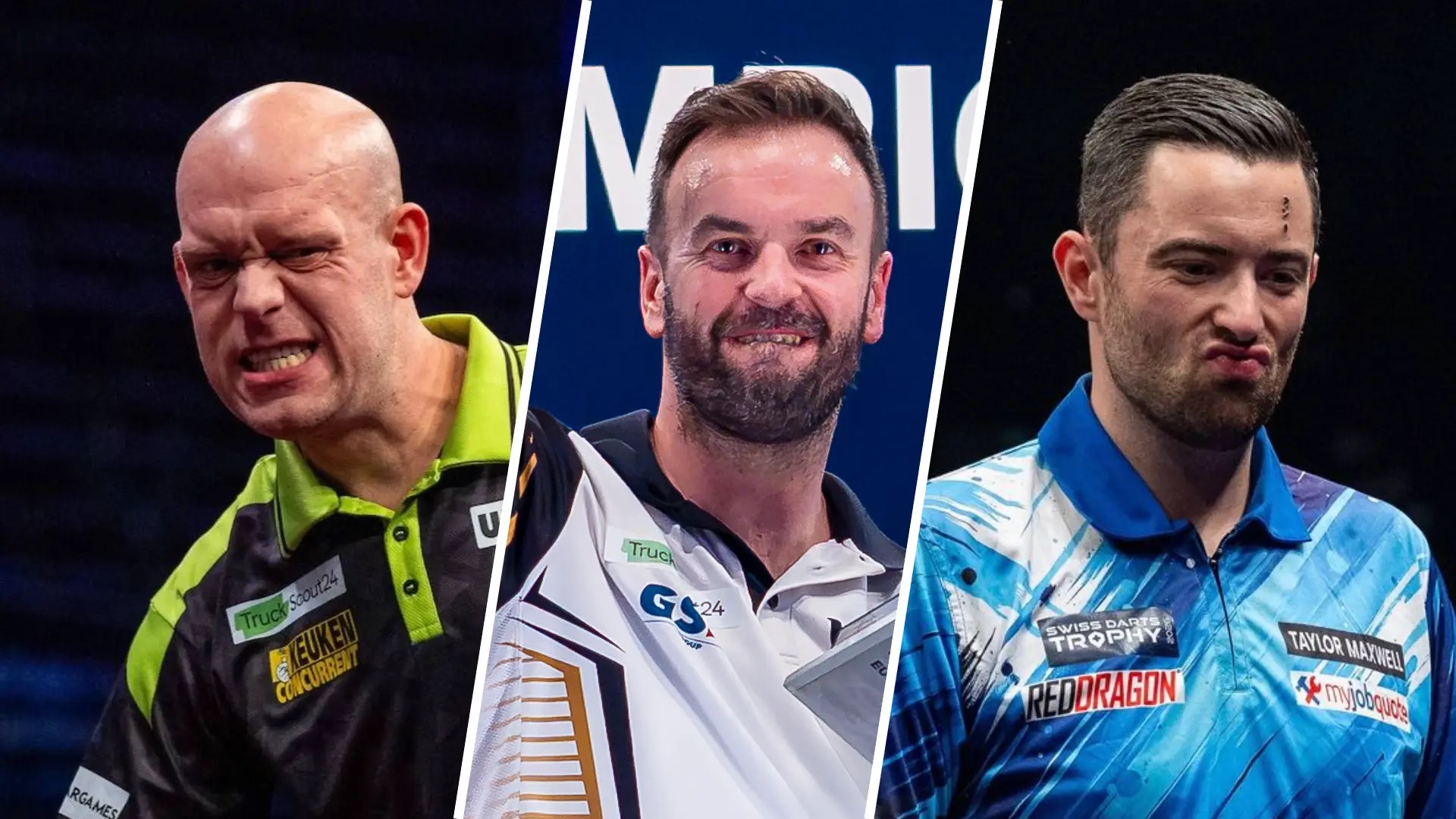 Michael van Gerwen/Ross Smith/Luke Humphries collage