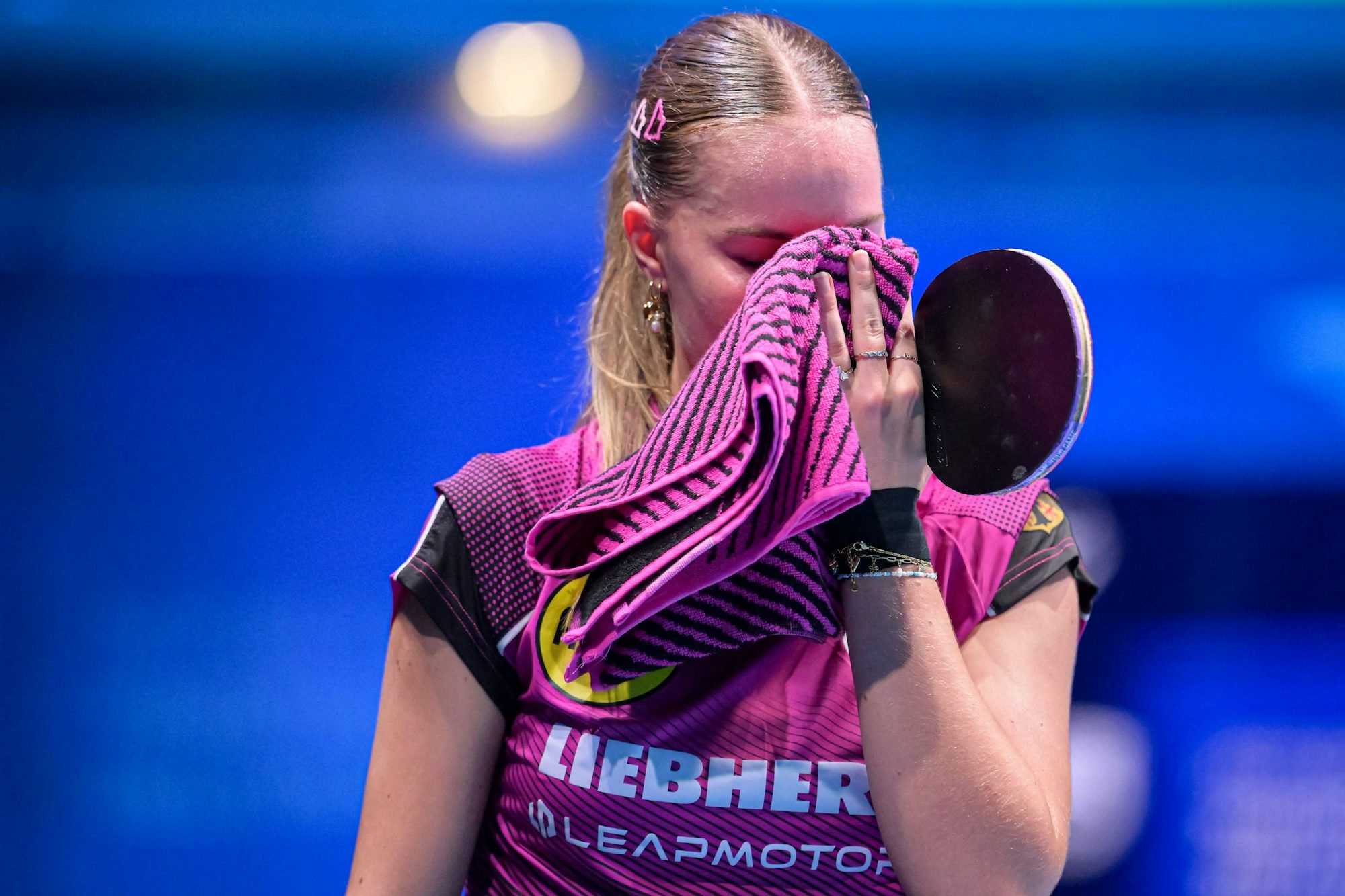 Annett Kaufmann unterlag Elizabet Abraamian bei der EM knapp und war darüber kurzzeitig sehr traurig.