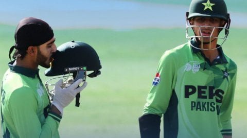 अंडर-19 एशिया कप: समीर मिन्हास का शतक, पाकिस्तान ने भारत को दिया 348 का लक्ष्य