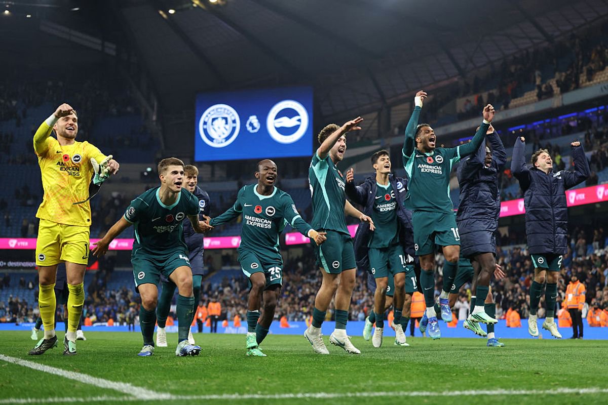 Brighton won at the Etihad for the first time in their history