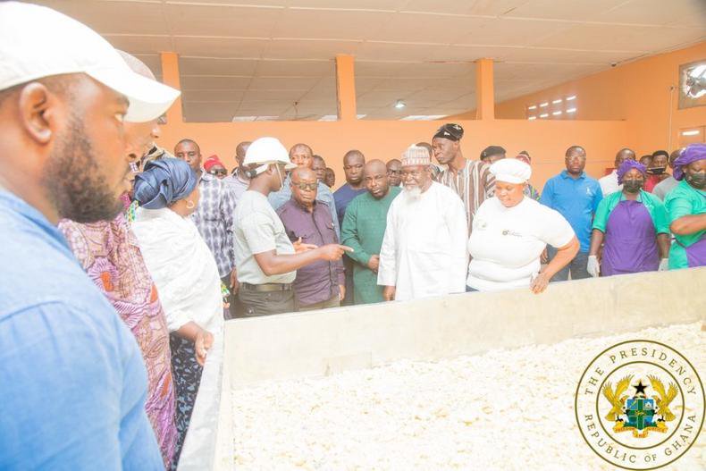 Akufo-Addo inspects GH¢9.2 million yam/cassava processing factory in Bimbilla