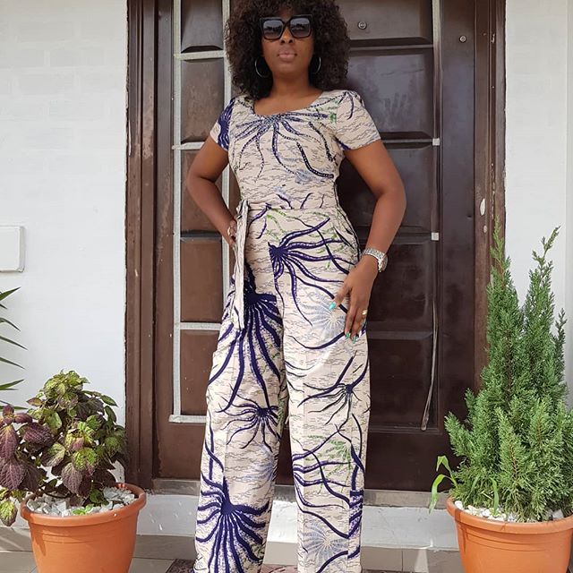 ankara jumpsuit for slim ladies