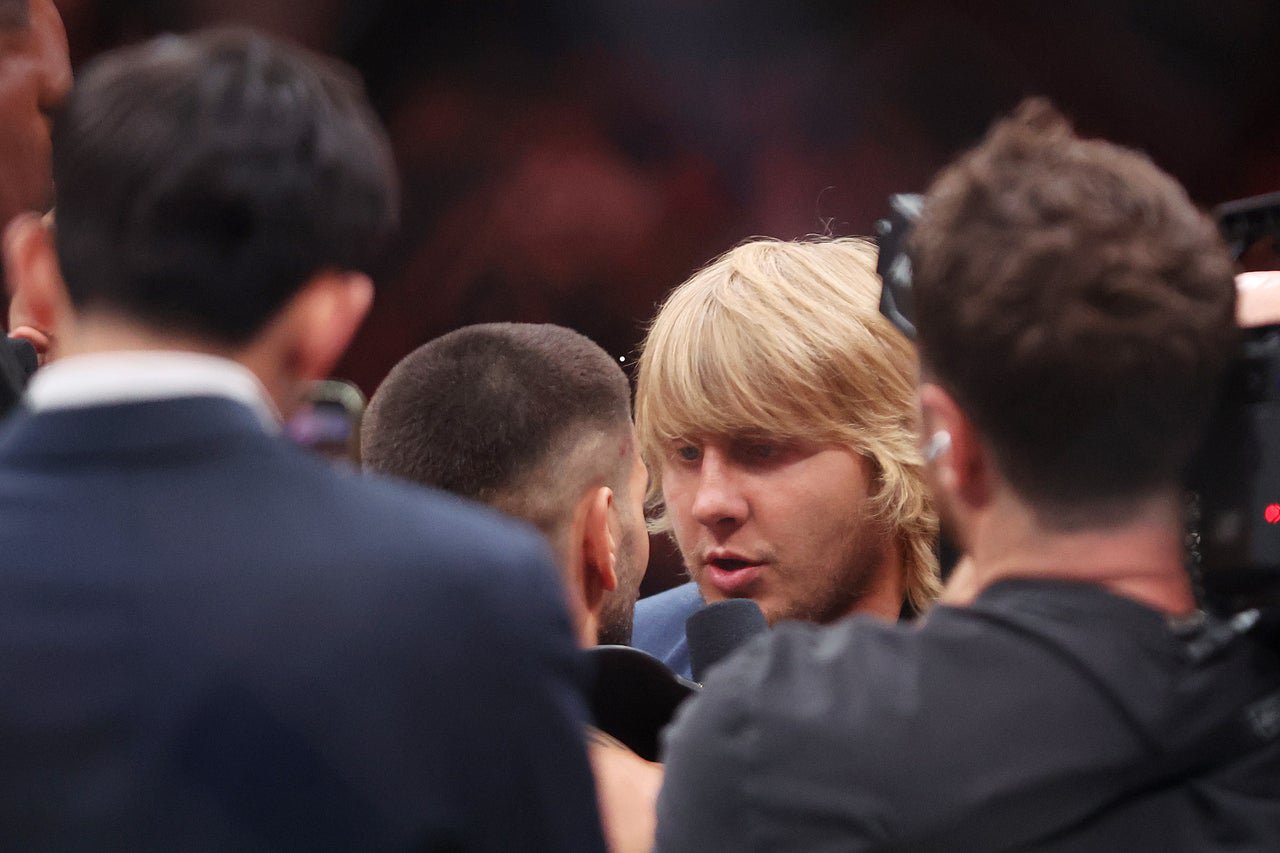 Pimblett has faced off with Ilia Topuria but the rivals are yet to fight (Getty)