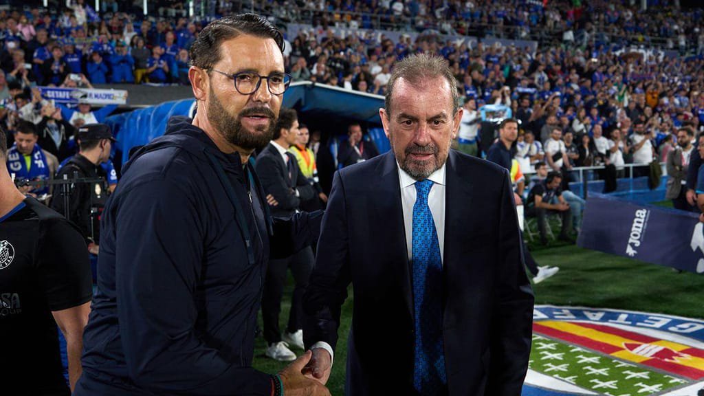 José Bordalás e Ángel Torres (Photo by Angel Martinez/Getty Images)