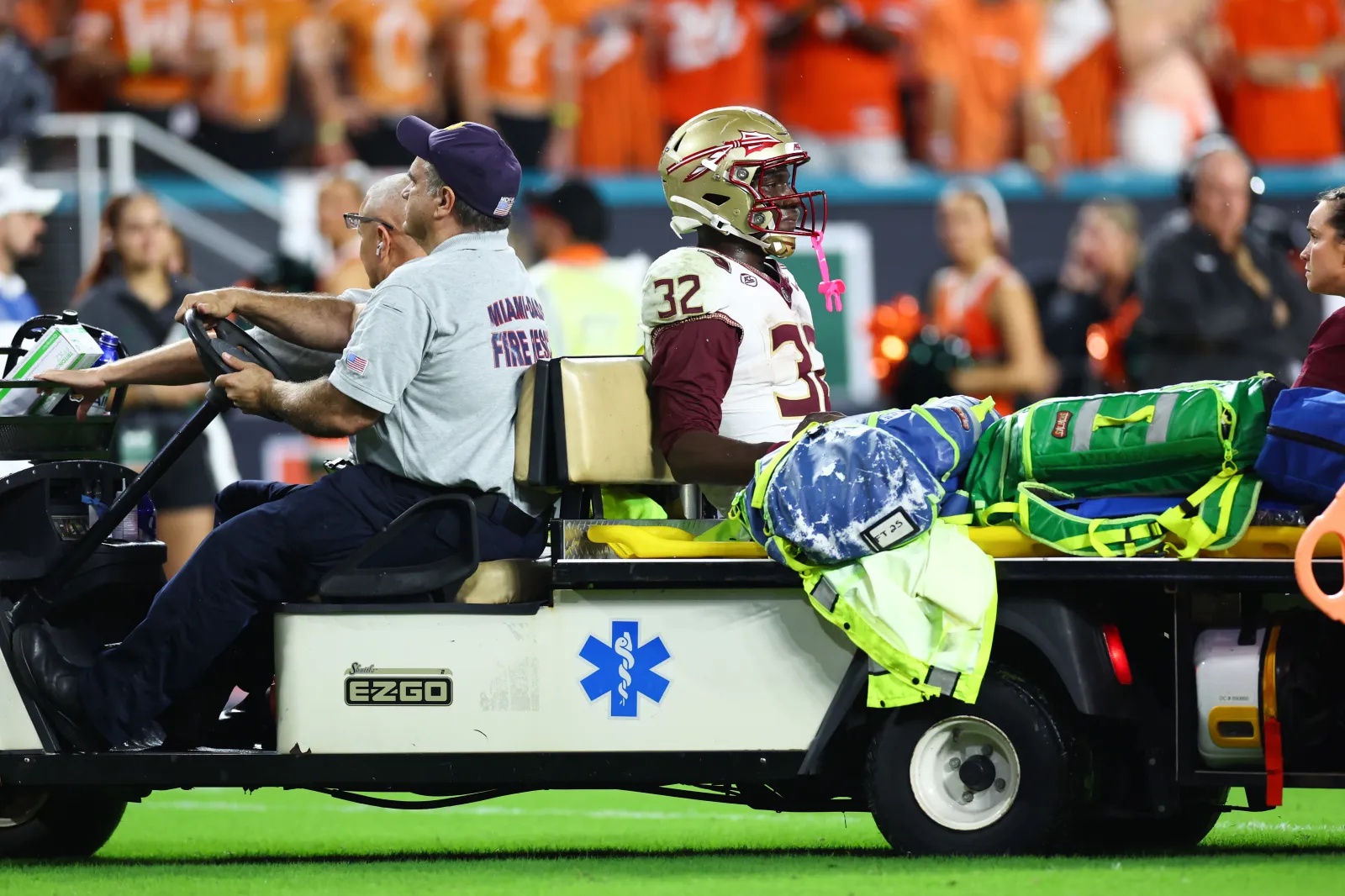 Ousmane Kromah #32 of the Florida State Seminoles