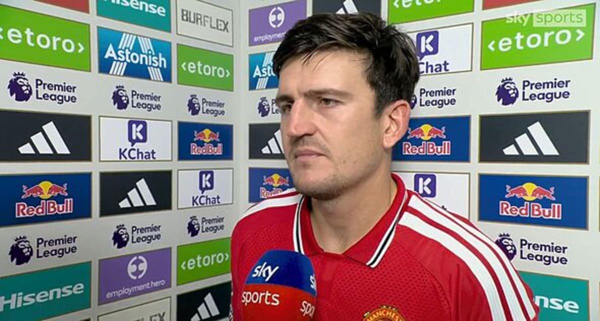 Harry Maguire speaks with Sky Sports