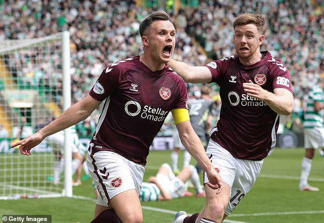 Lawrence Shankland's goal had put Hearts within touching distance of the title