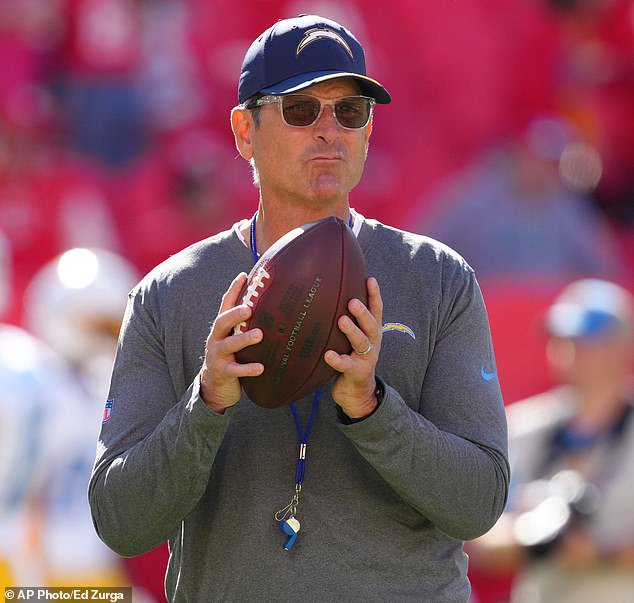 Chargers head coach Jim Harbaugh reflected on his team's struggles during their bye week