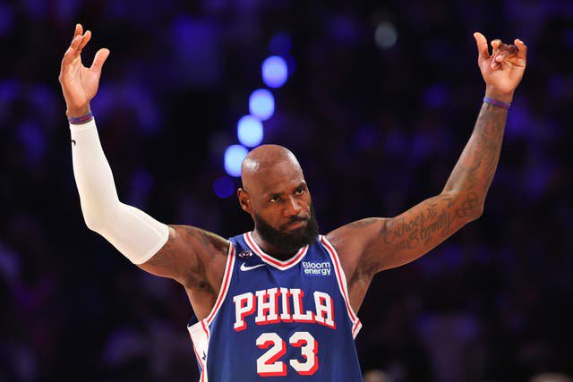James made his 76ers home debut Thursday night
