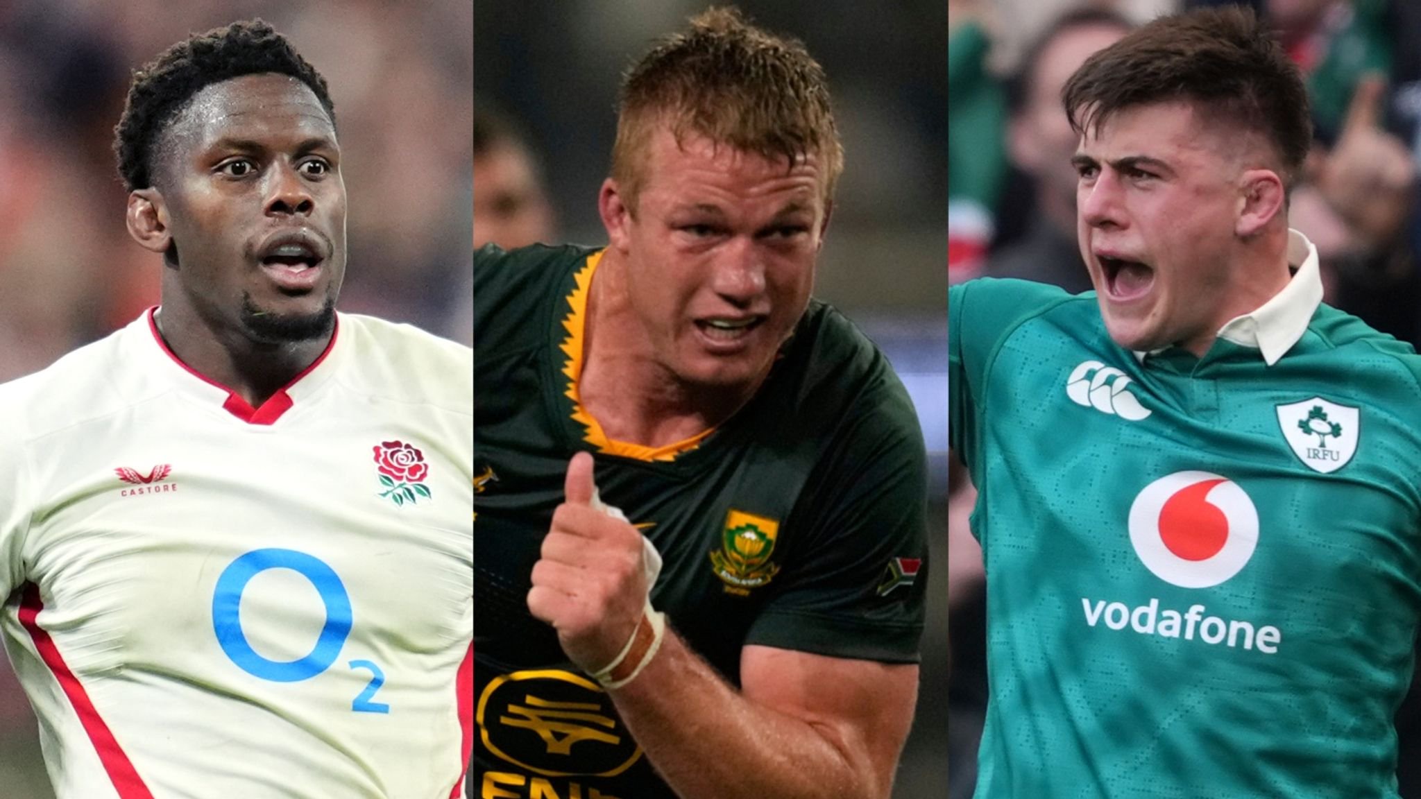 England's Maro Itoje, South Africa's Pieter-Steph Du Toit and Ireland's Dan Sheehan are sure to be important players during November's Nations Championship 