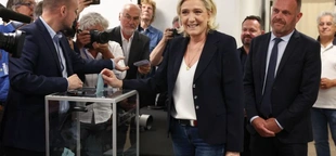 France’s far right leads in first round of elections, exit polls show