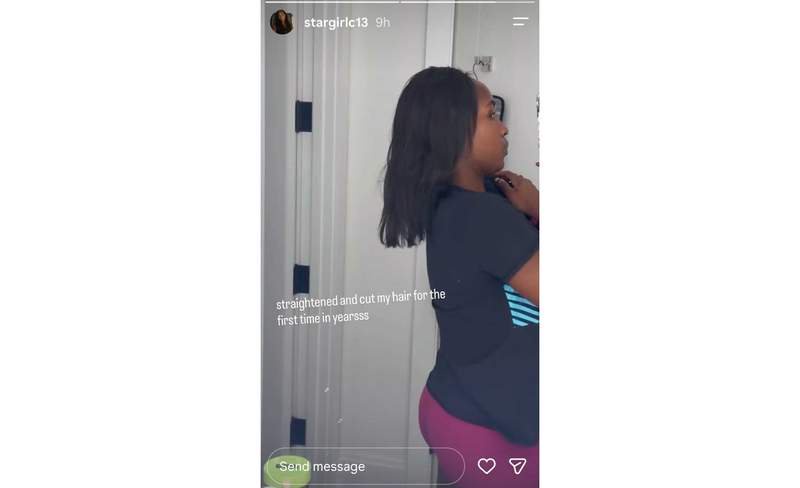 Coco Gauff’s new look – (Image via Instagram/ @stargirlc13)