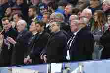 Farhad Moshiri, owner of Everton, looks on prior to the Carabao Cup Fourth Round match between Everton and Burnley at Goodison Park on November 01,...