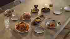 A table full of solein-made foods