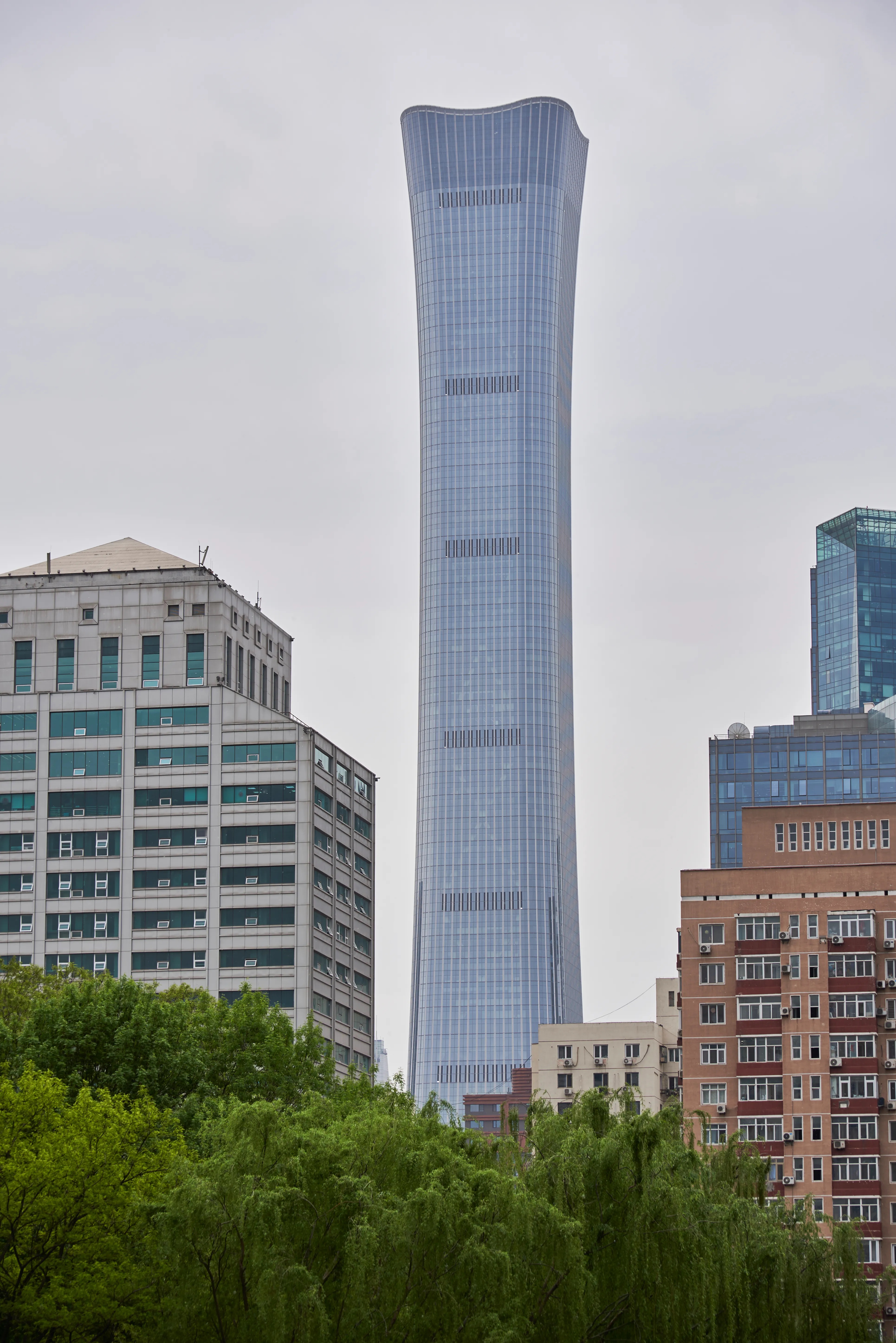 CITIC Tower (China Zun Tower), 528 m supertall skyscraper in the Central Business District of Beijing, China