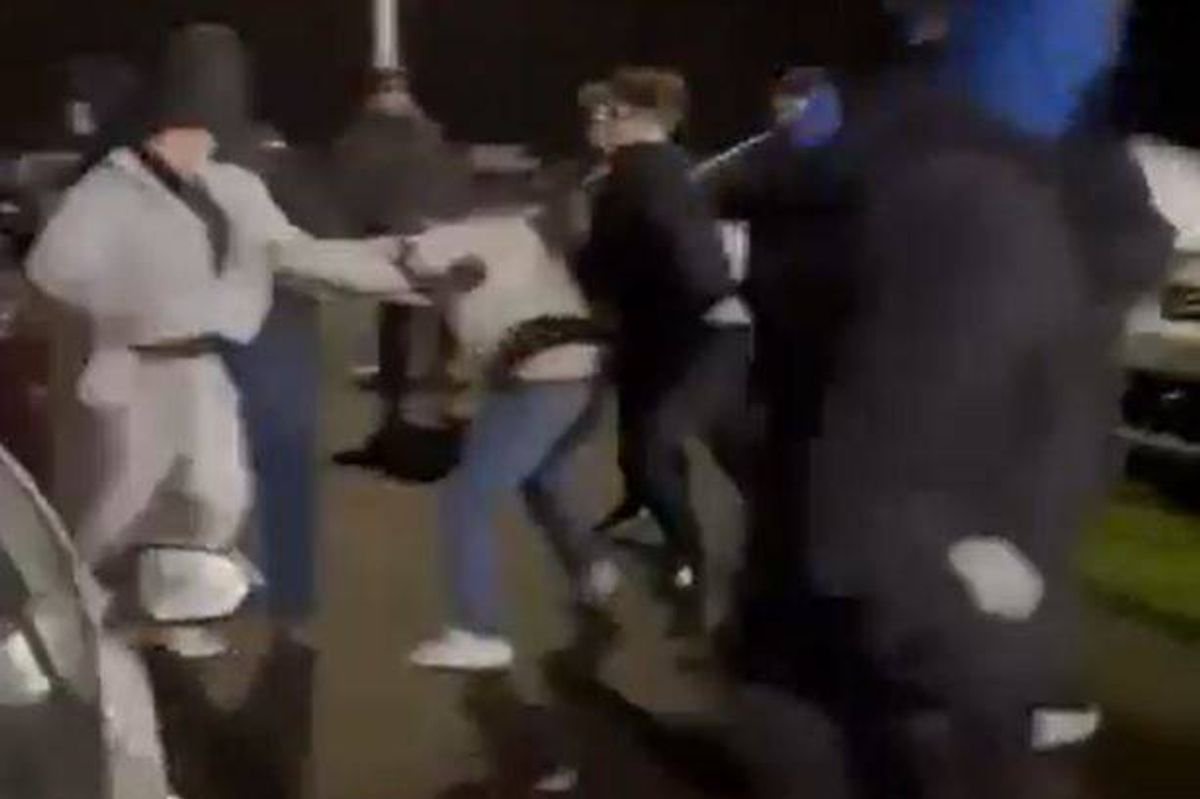 Fans brawled post match