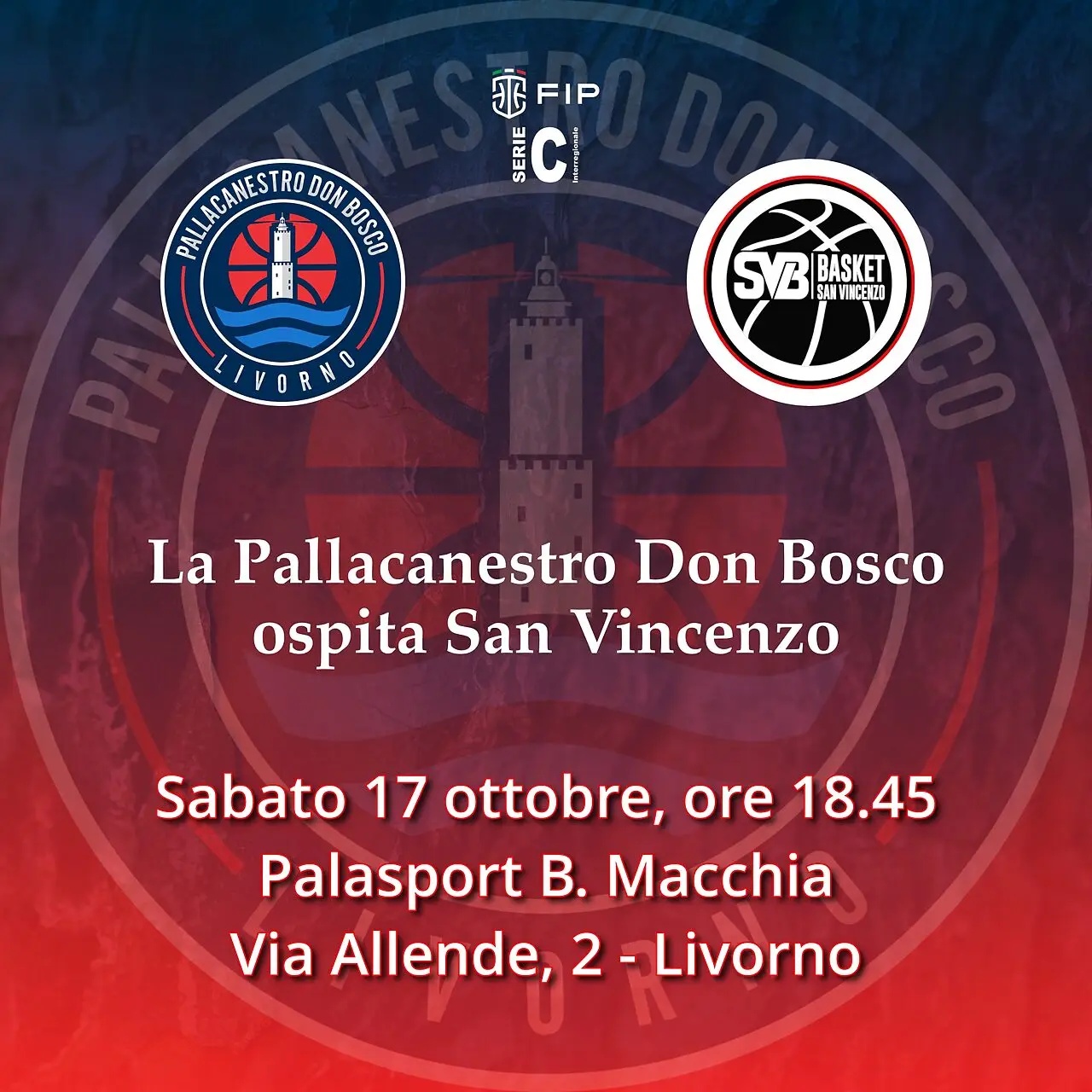 Pallacanestro Don Bosco Hosts Undefeated San Vincenzo in Serie C Clash