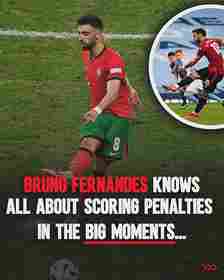 The Red Devils posted that Bruno Fernandes 'knows all about scoring penalties in the big moments' on social media - two days after Ronaldo's extra-time spot-kick was saved