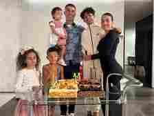 Cristiano Ronaldo is father to six children - although one son tragically died after birth