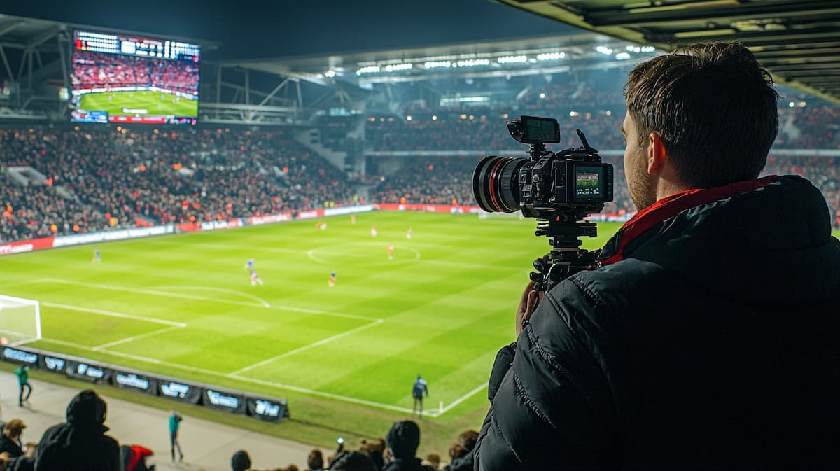 Fussball Übertragung im TV