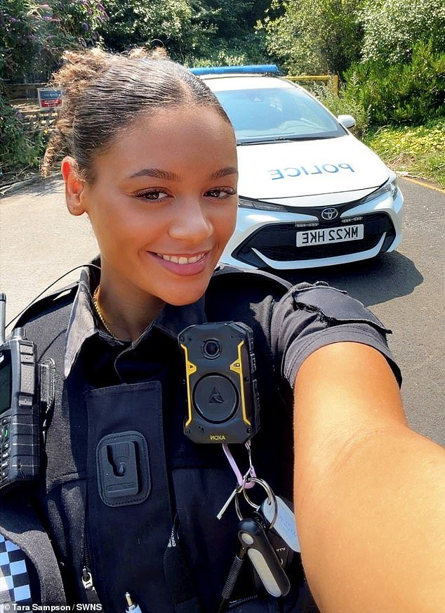 Also competing to earn the honour of representing the nation at the 76th Miss World competition is PC Tara Sampson, 24, who has been working for Greater Manchester Police for over a year and won the Miss Manchester crown earlier this month