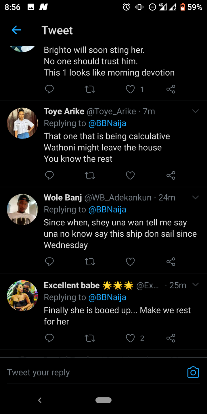 A New Ship Is Sailing See Reactions To Brighto And Wathoni S Morning Entanglement Session Opera News