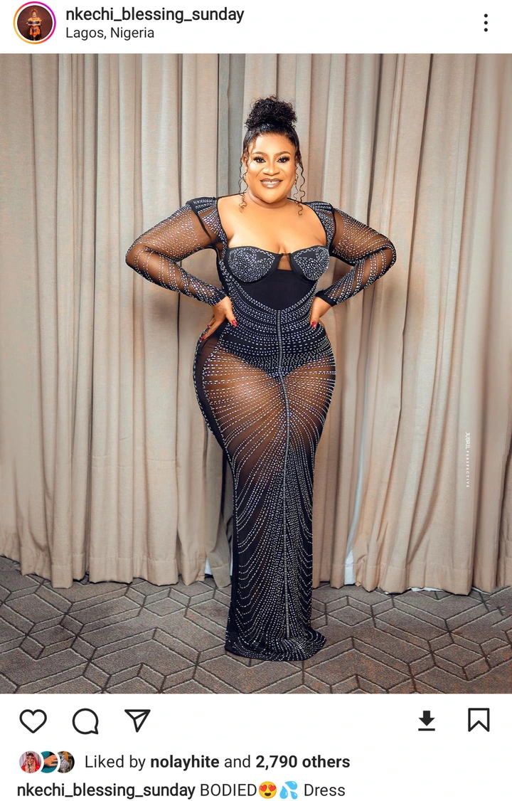 See Through Outfit Of Actress Nkechi Blessing Causes Reactions Online