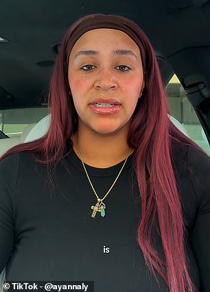 Ayanna took to TikTok to speak on the matter