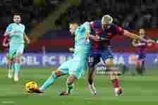 Chelsea target Marc Guiu in action for Barcelona