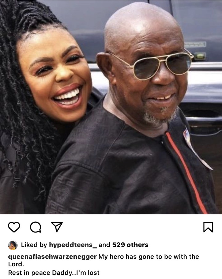 "I am lost without you, Daddy"- Afia Schwarzenegger says as she cries over her father's death.