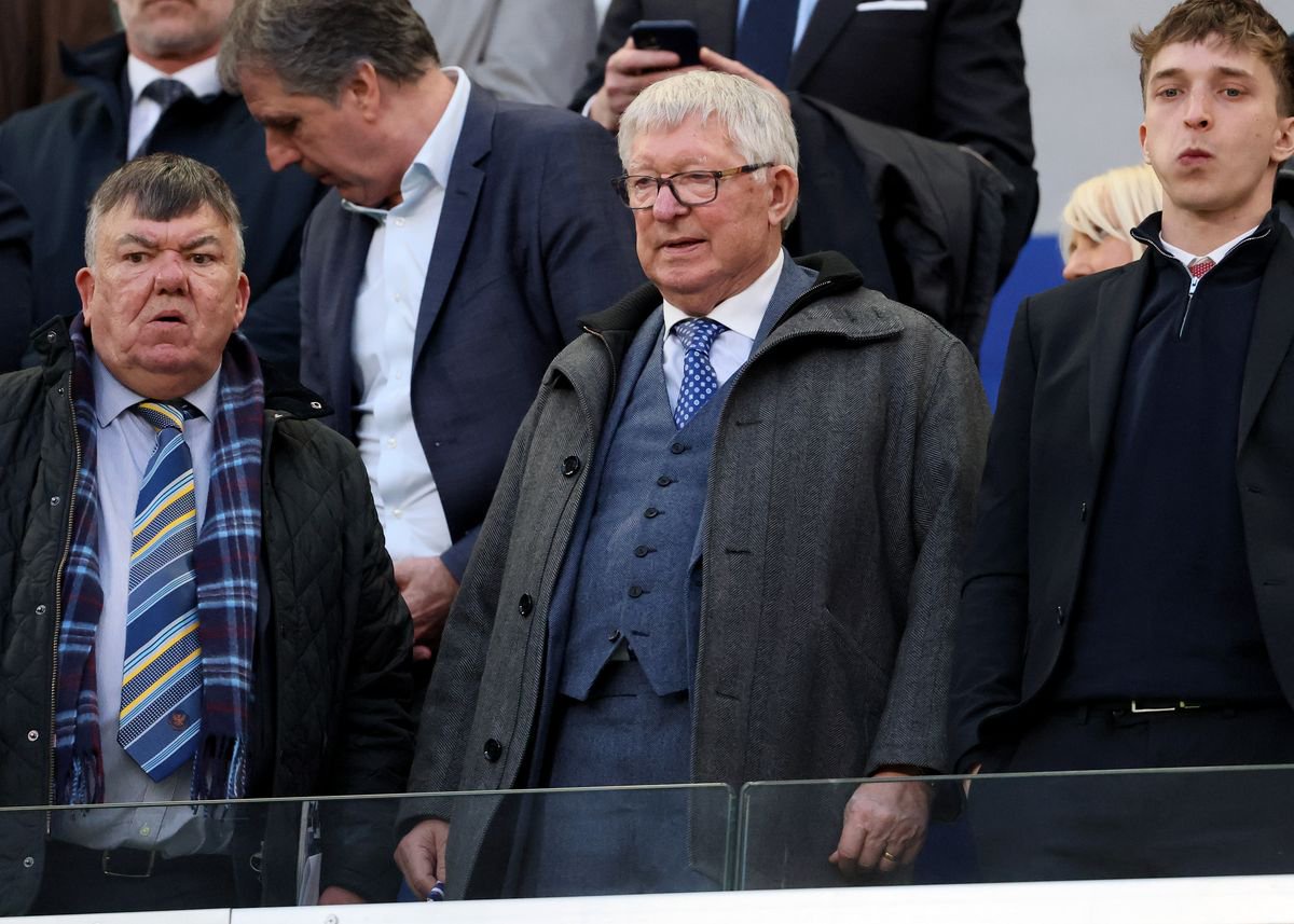 Sir Alex Ferguson attending a Manchester United match