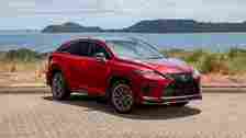 3/4 side view of 2020 Lexus RX