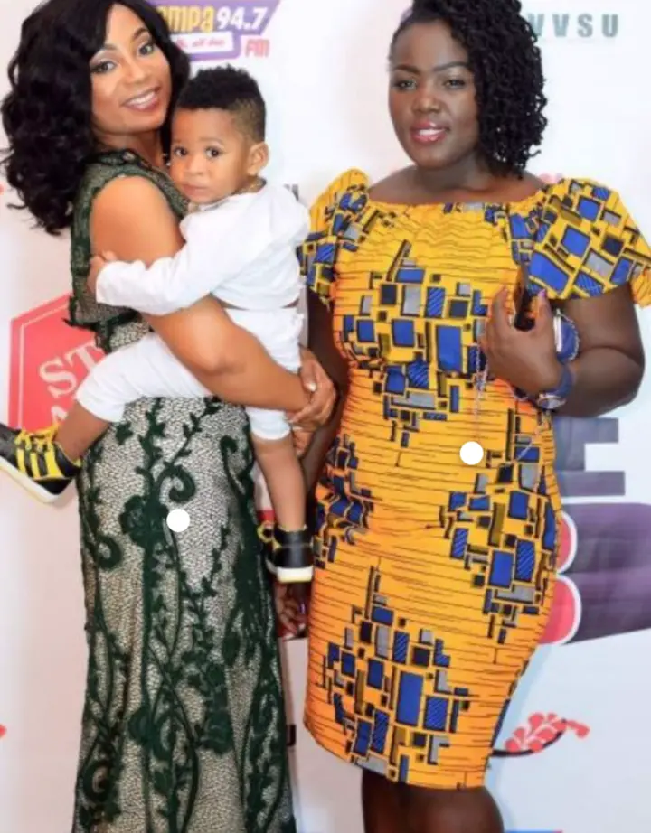 Vicky Zugah and her children's recent photos have been causing a stir on the internet.