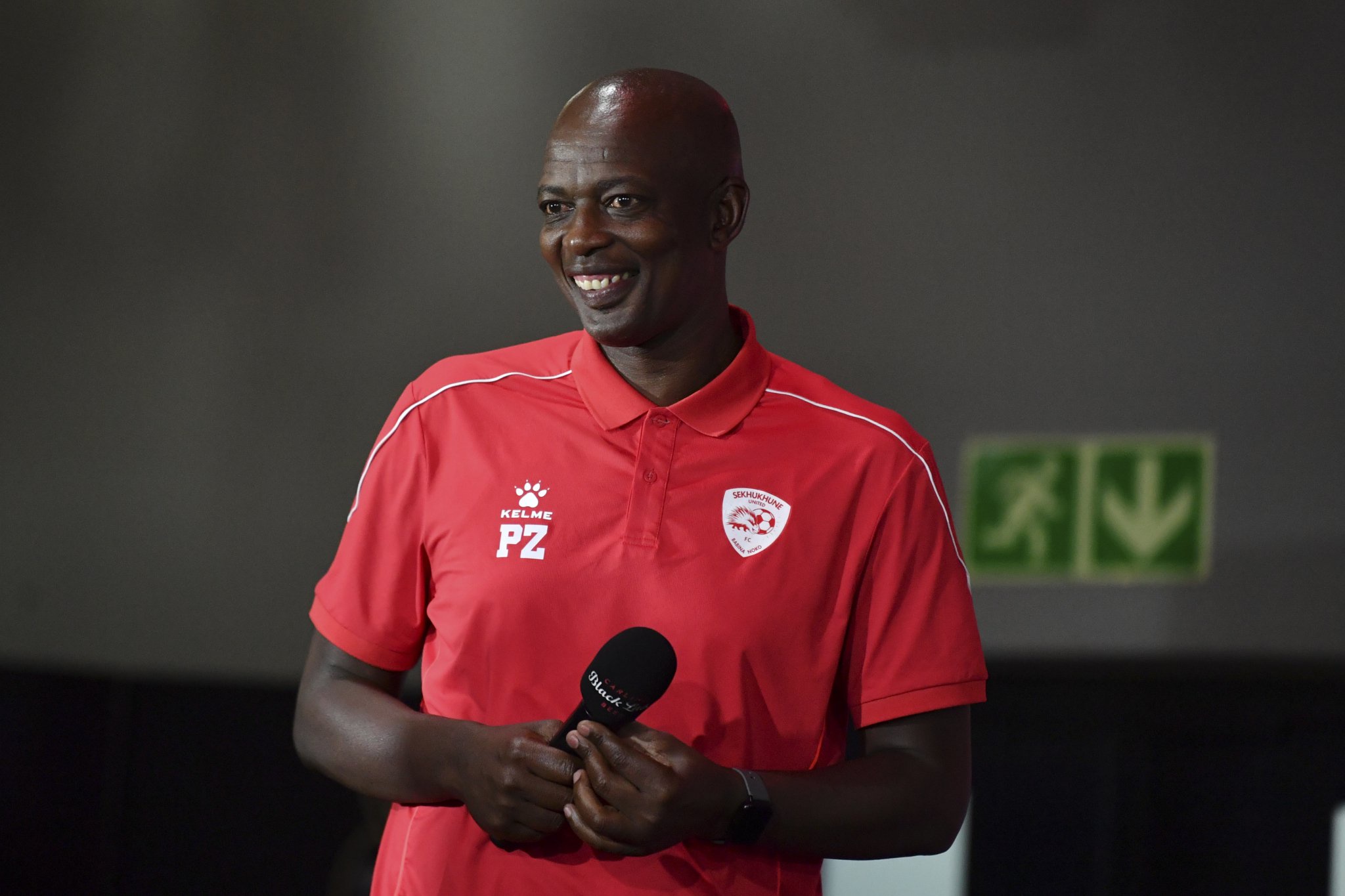 Papi Zothwane, Sekhukhune United head coach during the 2026 Carling Black Label Knockout Cup Launch at Langham’s Lifestyle Estate in Johannesburg on 14 October 2026 ©Phakamisa Lensman/Backpagepix