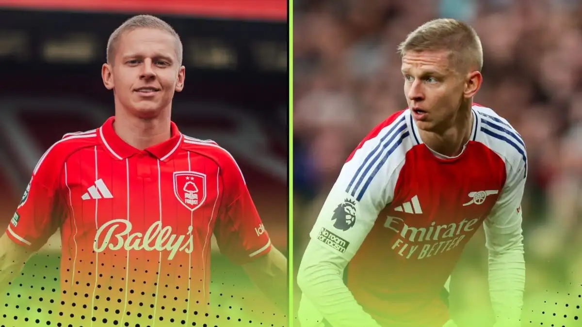 Oleksandr Zinchenko Arsenal Nottingham Forest both clubs