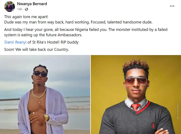 Singer and former Mr Universe, Slami Ifeanyi shot dead in Anambra state 