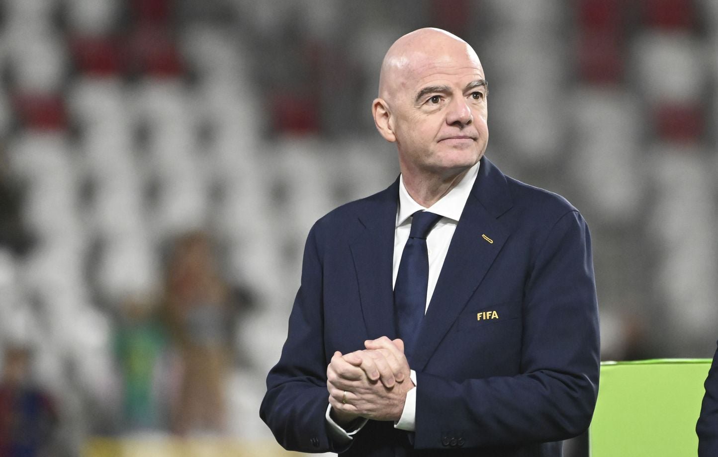 Gianni Infantino, président de la Fifa, ici lors de la finale de la Coupe du Monde féminine U20 entre l'Espagne et la Corée du Nord, en Pologne, le 27 septembre 2026.