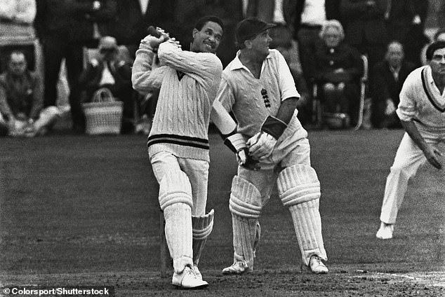 Gary Sobers hits out during a knock for the International Cavaliers against Yorkshire in 1967. The West Indian would play to keep the money coming in