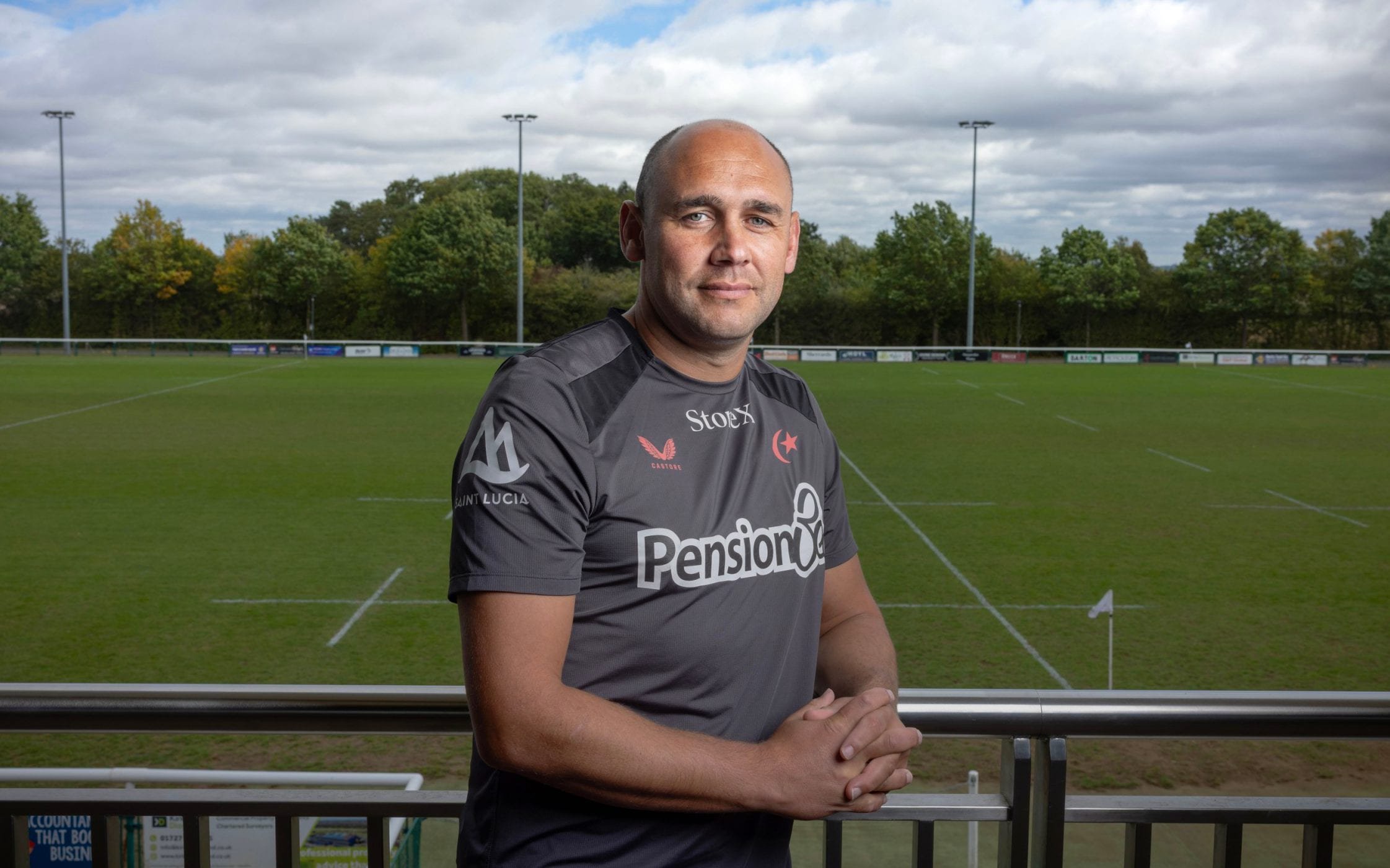 Joe Shaw at Saracens' training ground