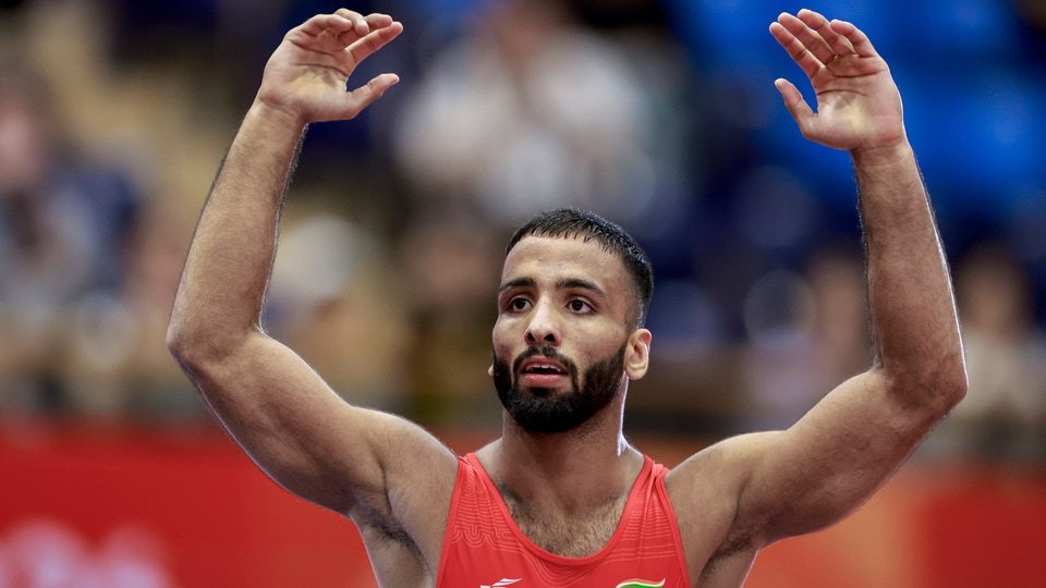 India's Sujeet Kalkal at the Asian Games. (PTI)
