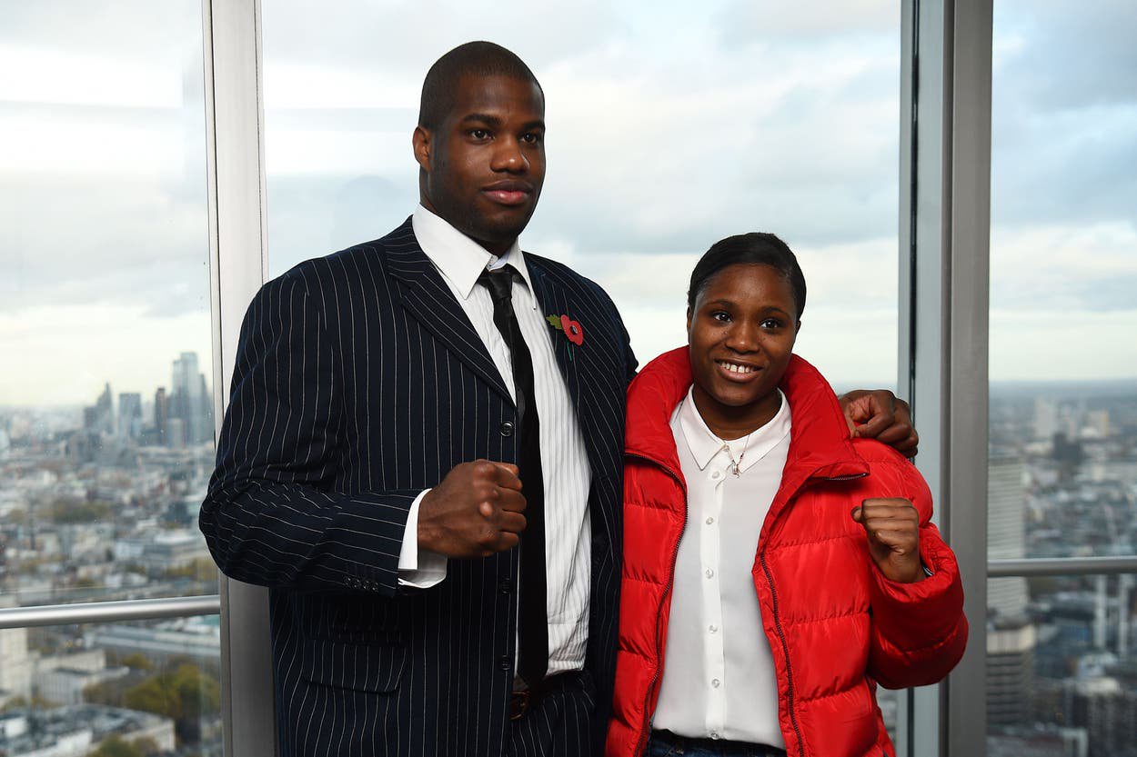 Daniel Dubois and Caroline Dubois together back in 2021 (Kirsty O’Connor/PA)