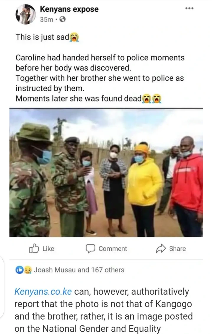 Here Is The Truth Behind This Photo Claims Its Caroline Surrendering To Police Exposed Kenyan Lyrics