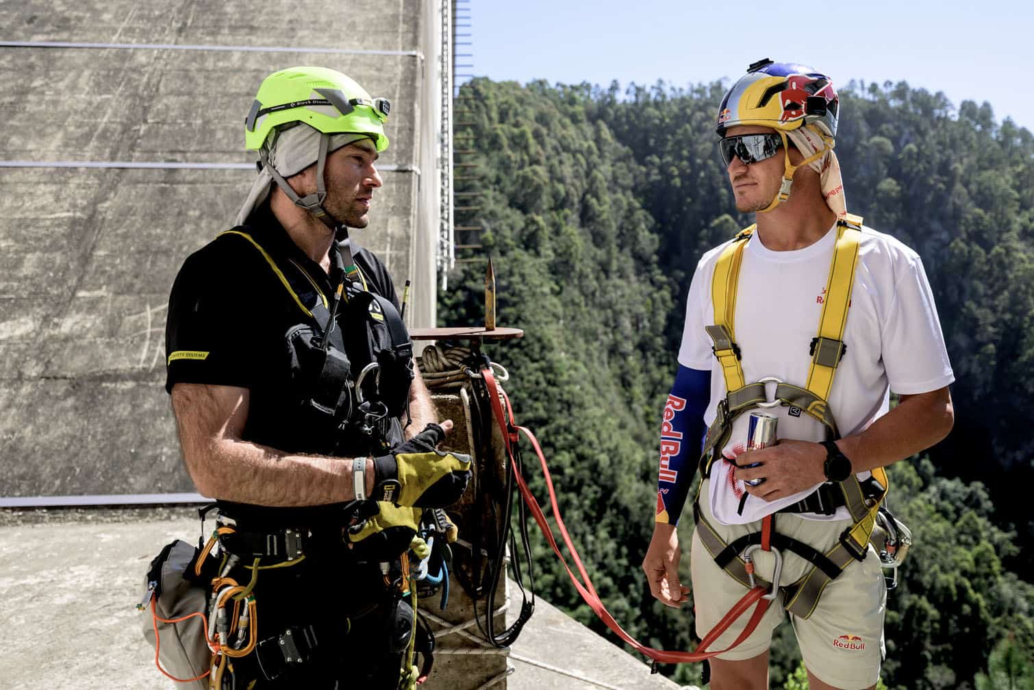 Thomas Van Tonder is seen during preparation for Red Bull Bridge Bars at Bloukrans Bridge in South Africa, on September 29, 2026. Picture: Craig Kolesky / Red Bull Content Pool