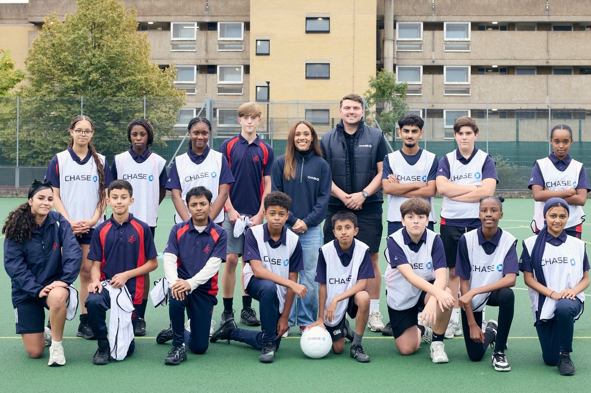 Scott joined a football training session with the children and their coach, before speaking to the group about her own experiences growing up and pursuing a career at the highest level