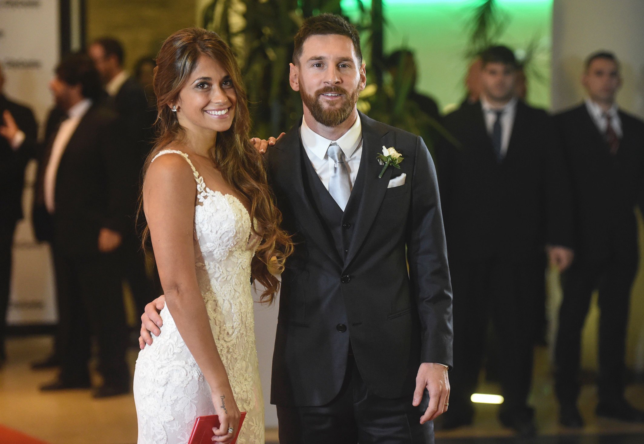 Messi and Roccuzzo married in their hometown of Rosario in June 2017 (AFP/Getty)