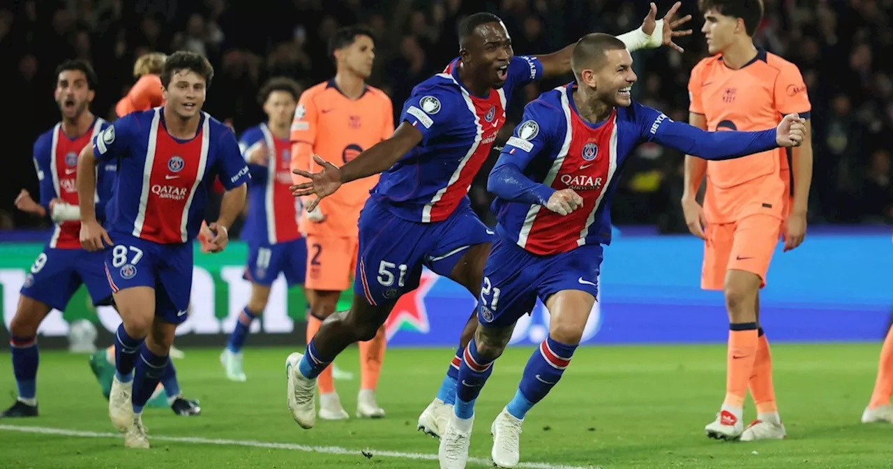 Champions League: PSG triumphiert gegen Barcelona und führt die Tabelle an