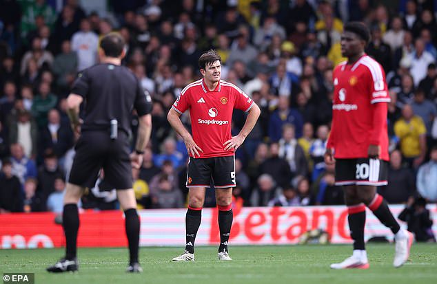 Harry Maguire, who actually played well, accused United of not being brave enough defending